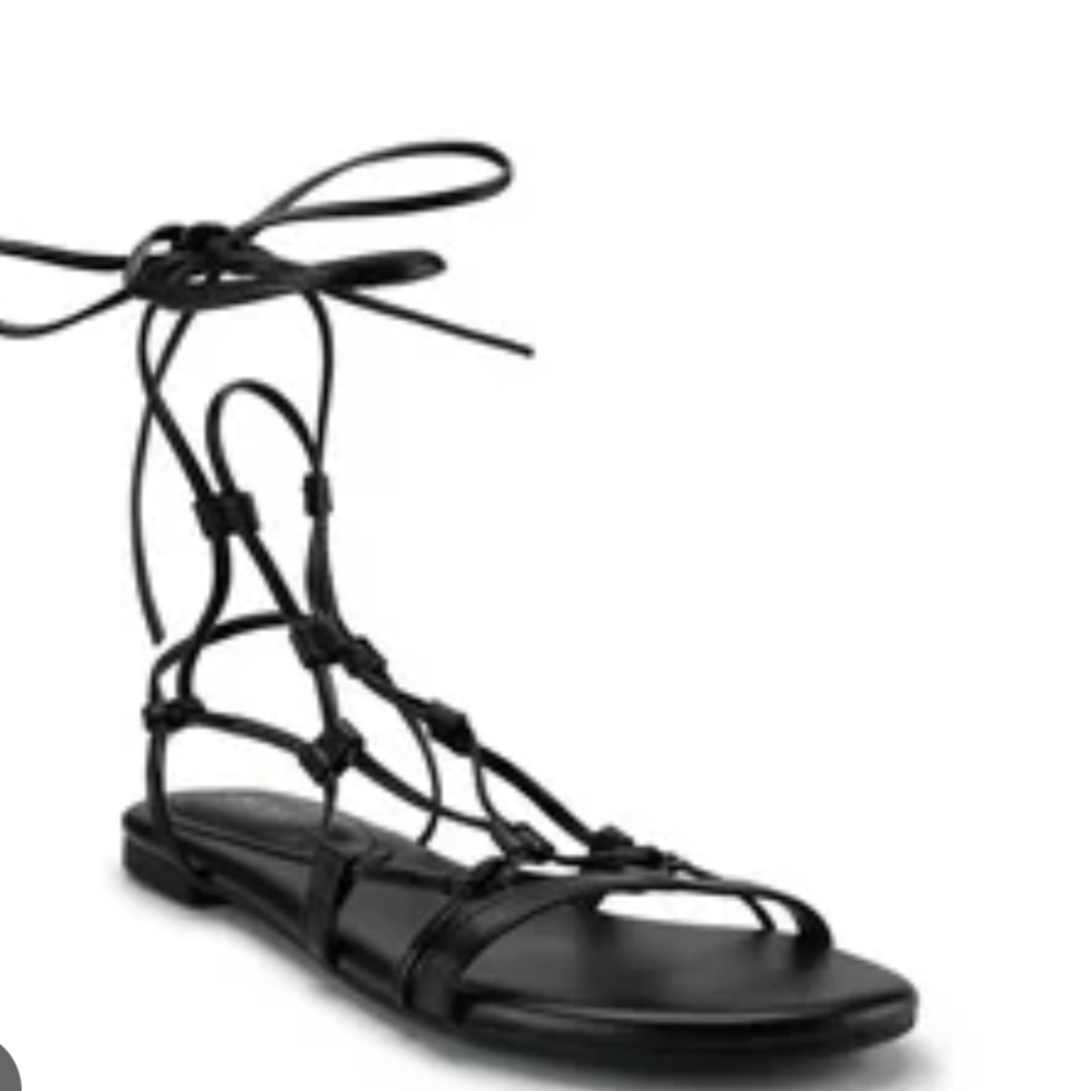 Express Nwt  Black Gladiator Sandals with Strappy Design